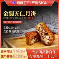 廣式月餅批發(fā) 東莞廠家金腿五仁月餅 中秋節(jié)日禮品禮盒 傳統(tǒng)糕點(diǎn)